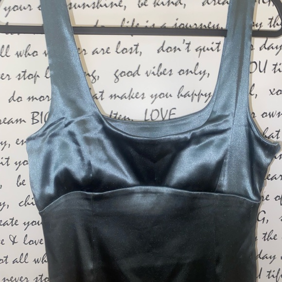 Maeve Square-Neck Satin Stretch Midi Dress - Picture 7 of 15